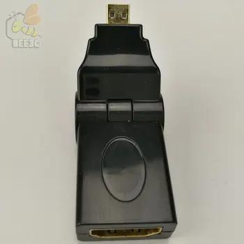 HDMI moterį, Micro HDMI Adapteris keitiklis 180 laipsnių kampu 1080p 1.4 tablet pc tv Fotoaparatą, mobilųjį telefoną hdmi adapteris 300PCS