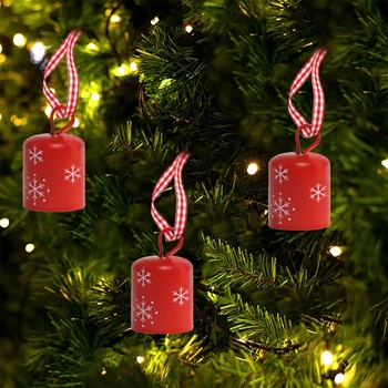 Kalėdinė Dekoracija Cilindro Bell Kalėdų Snaigės Mažas Bell Medžio Hangin
