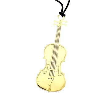 Karšto naujas Mini Tuščiaviduriai Žymą Metalo Muzikos Instrumentas su Šilkiniai Kutai Raštinės reikmenys Dovana Skaitytojams SMD66