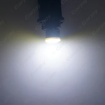 LEEWA 5vnt DC12V 2Watt T10 W5W/184/194 Pleišto 6LED COB Pleišto Automobilio LED Šviesos Lempos Lemputė Balta #CA2902