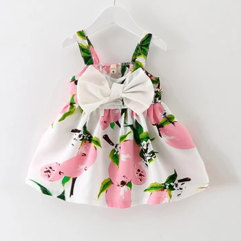 Mergaičių Suknelė 2020 Naujas Vasaros Spausdinti Suknelė be Rankovių Mažylis Spausdinti Meilės Suknelė korėjos Versija Lankas Baby Girl Dress