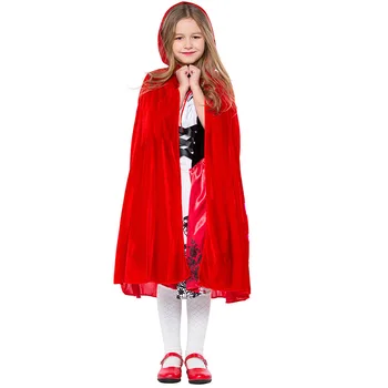 Mergina Little Red Riding Hood Kostiumas Helovinas Pasakų Knygelėse Vaikas Vaikų Knygos Savaitės Apranga
