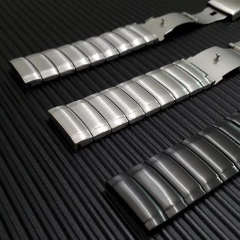 Metalo, Nerūdijančio Plieno, Riešo juostos TicWatch S2 E2 Pro Žiūrėti Dirželis Keičiamų priedų Watchband 22mm