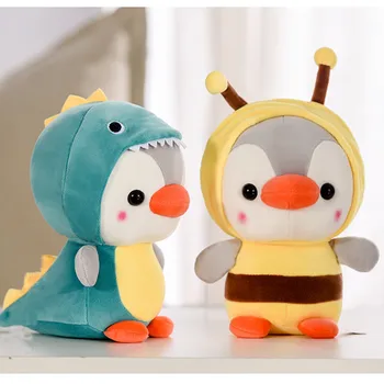 Mielas animacinių filmų pingvinas lėlės pliušinis žaislas, Skirtas Vaikams Mielas Minkštas Pliušinis Įdaryti Lėlės, Žaislai, super minkštas pingvinas pagalvę Vaikams, gimtadienio dovanos