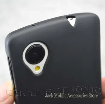 Naujas Juodos spalvos, TPU matinis Gelis odos atveju dangtelis LG Nexus 5