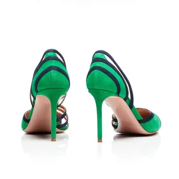 Naujas modelis Aukštos Kokybės Autentiški garsių Mados Šou Moterų batai Atsitiktinis Mados moteriški aukštakulniai 11cm Ploni Kulniukai 3-14