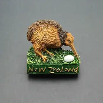 Naujosios Zelandijos Turizmo Kelionių Suvenyrų 3D Dervos Kiwi Šaldytuvas Magnetas Amatų DOVANŲ IDĖJOS Namų Dekoro
