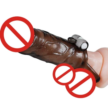 Penis Extender Vibratorius Daugkartinio naudojimo Prezervatyvą Plėtros Sekso žaisliukai Vyrams Gaidys Žiedas Atidėti Ejakuliacija Dildo Pratęsimo Rankovėmis