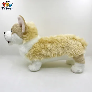Pliušinis Welsh Corgi Pembroke Šuns Žaislas Triver Iškamša Lėlės Šuniukas Vaikams, Kūdikio Gimtadienio Dovana Metu Namų Parduotuvė Apdailos Amatų