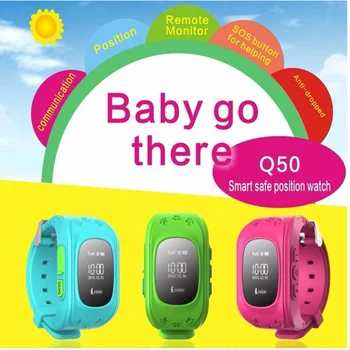 Q50 Vaikai Laikrodžiai Baby Smart Žiūrėti Vaikams, SOS Skambutis Vietą Finder 