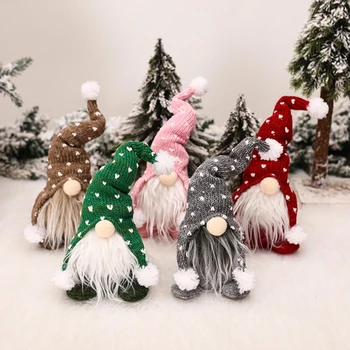 Rankų Darbo Kalėdų Gnome Apdailos Švedijos Figūrėlės Sėdi Ilgai Skrybėlę Elf Lėlės, Papuošalai Padėkos Dienos Dovanos