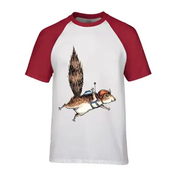 Skydiver Voverė Vyrų Hipster marškinėliai 2019 m. Vasaros Cool T-Shirt Vaikinai Užsakymą Medvilnės, trumpomis rankovėmis įgulos kaklo TShirts