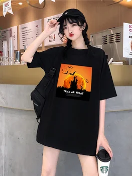 Sunfiz YF 1pcs Gydyti arba Apgauti Moterų Marškinėliai Moterims Topai Helovinas Saugos Sesers Vadovas Moterims T-shirt