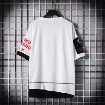 Vasaros vyriškų Pusė Rankovėmis Marškinėliai Hip-Hop Spausdinimo Vyrų T-Shirt O-Kaklo Kvėpuojantis Mens T Shirts