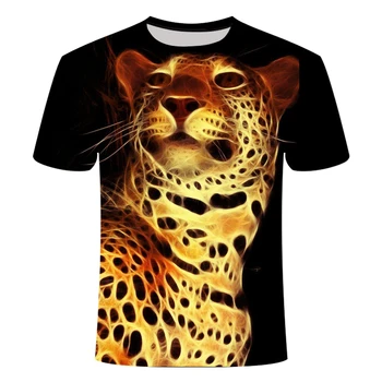 Vyrai T-shirt 3D Impressão rei Leão Padrão Impresso Viršūnes 2020 Moda Mais Recente T-shirt Dos Homens Respirável Atsitiktinis Viršūnes tee Viršų