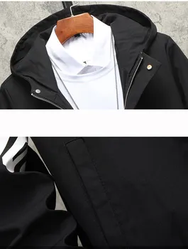 Vyrų striukė nauja pavasario rudens korėjos Spausdintos raidės versiją tendencija vyriški drabužiai atsitiktinis striukė striukė kapišonas YK997