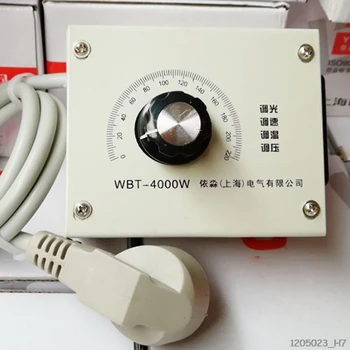 WBT-4000W Valdomas 220V Kintamos Įtampos Reguliatorius Šviesos Ryškumą Temperatūros Reguliavimas Ventiliatoriaus Greičio Variklis Elektrinis Reguliatorius