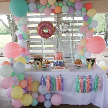 100vnt 12inch macaroon spalvos balionų, su gimtadieniu šalis dekoro balioną helio ballon vestuvių gimtadienio prekes