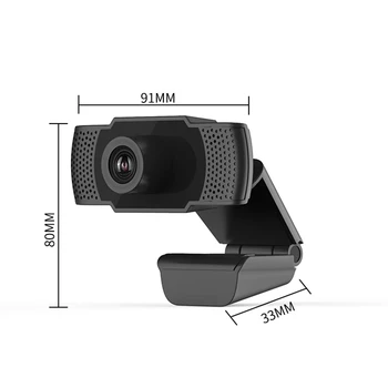 1080P HD Kameros su Mic Pasukti KOMPIUTERIO Darbalaukio Žiniatinklio Kamera Mini Cam Kompiuterio WebCamera Cam Vaizdo Įrašymo Darbą Nešiojamieji kompiuteriai