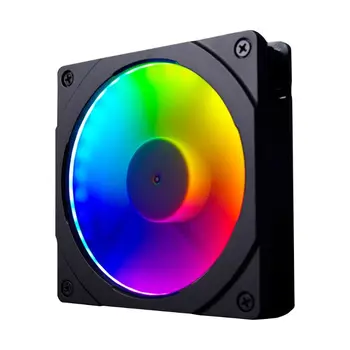 120/140mm spalvotu LED RGB, Ventiliatorius Halo Diafragmos dėl Sinchroninio Valdymo Plokštė