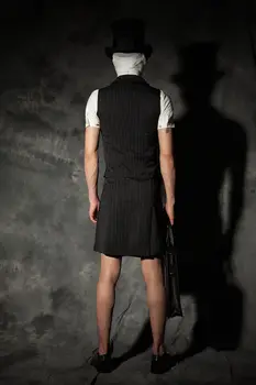 2018 metų Vyras dainininkas baras etape drabužių mados stilistas vyrų laisvalaikio liemenė nustatyti asmenybės Vyriškos liemenės kostiumas
