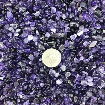 5-7mm 50g Natūralaus Gryno Ametistas Violetinė Kvarco Kristalo Ritosi Birių Akmenų, Žvyro Reiki Natūralus Kvarco Kristalai
