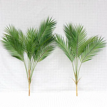 88 CM, Žalia Dirbtinių Palmių Lapų Plastikiniai Augalai, Sodas, Namų Apdaila Scutellaria Tropinių Medžių, Padirbtų Augalų