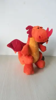 Apie 23cm animacinių filmų orange dinozaurų pliušinis žaislas Pterosaur minkšta lėlė baby žaislas gimtadienio dovana w2244