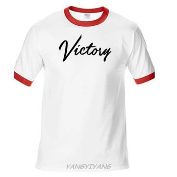 Aukštos Kokybės Individualizuotos Atspausdinta Viršūnes Hipster Tees Marškinėliai Medvilnės Vyrų Klasikinio T-shirt Pergalę racinger motociklų vairuotojai T-Shirts