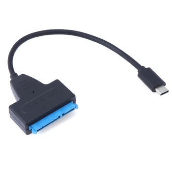 C tipo USB 3.1-SATA III HDD SSD Adapterio Laidas 2,5 Colio SATA Paramos USAP 20cm Ilgis