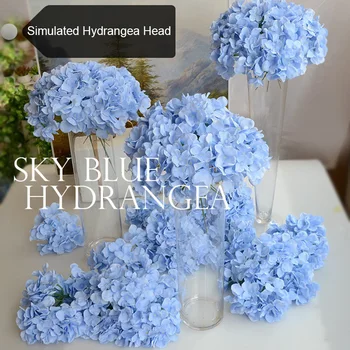Dirbtinis Hydrangea Puokštė Gėlių Šilko Gėlės Nemokamai Kamieninių Namų Vestuvių Dekoravimo, Dovanų @LS