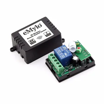 EMylo RF 5V 6 V Smart Switch Belaidžio Nuotolinio Valdymo jungikliai 433Mhz 2Transmitters&4X 1-Kanalo Relės Momentinis Jungiklis