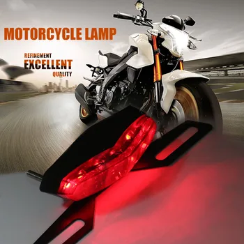 ICOCO LED Motociklo Galiniai Stop Žibintas Stabdžių Lemputė ABS Metalo ir Juoda Korpuso 50000 Valandų Raudonos Šviesos Spalva Karšto