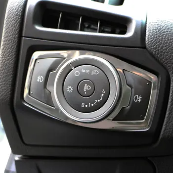 Jameo Automatinis Automobilio Žibintų Lempos Jungiklis Lipdukai Apdaila už Ford Focus 3 4 Krašto Mondeo 