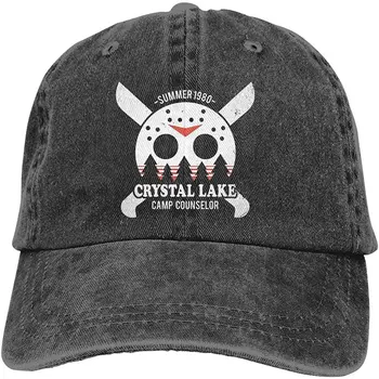 Krištolinio Ežero Stovyklos Patarėjas Unisex Minkštas Casquette Bžūp Derliaus Reguliuojamas Beisbolo Kepurės