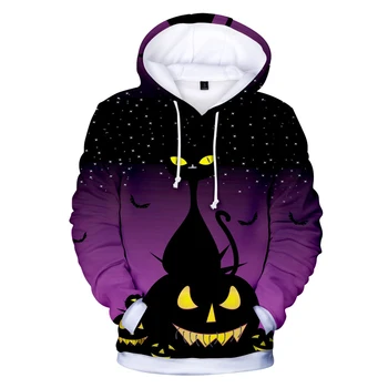 LUCKYFRIDAYF HAPPY Halloween juokinga 3d hoodies Palaidinės mados vyrų, moterų hoody Hoodie atsitiktinis ilgomis Rankovėmis su Gobtuvu megztinis viršūnės