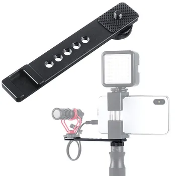 Mini Šalto Batų Laikiklis, Adapteris, Mikrofonas Aliuminio Pratęsimo Lazdele Sony Micro Vienos Kameros Vlog Karšto Batų Telefono Trikojo