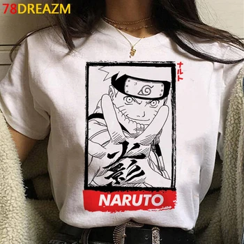 Naruto Akatsuki Sasuke Itachi t-shirt vyrai derliaus streetwear spausdinti drabužius marškinėlius balti marškinėliai pora drabužiai