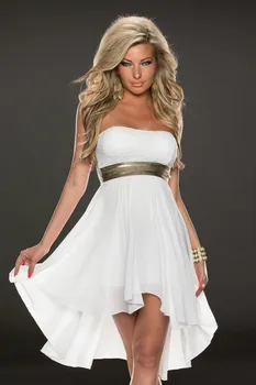 Naujo dizaino Moterų Šifono karalienė Blizgučiais Stebėjimo Suknelė Sexy Lady Off Peties Nėrinių Clubwear Rankovių balta 5 spalva