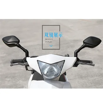 Nemokamas pristatymas juoda profesinės Modifikuoti priedai motociklo galinio vaizdo veidrodis, veidrodėliai moto universalus motociklas šoniniai veidrodėliai