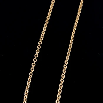 Nerūdijančio Plieno 2 mm Pločio, Aukso Spalvos Rolo Grandinės Karoliai Nuorodą Grandinės Metro 