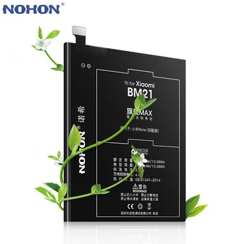 NOHON Baterija Xiaomi Mi 2 Pastaba Bateriją BM21 BM34 BM48 Mobiliojo Telefono Bateria Didelės Talpos 3500mAh 4070mAh Įrankiai