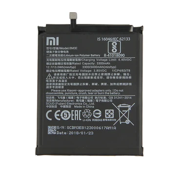 Originalus Xiaomi BM3E Telefono baterija Xiaomi 8 MI8 M8 3400mAh Mobilųjį Telefoną Pakeisti Ličio Polimero Baterija BM3E
