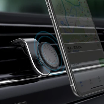 Oro Angos 360 Metalo Automobilių GPS Magnetinio Telefono Stovas Fiat 