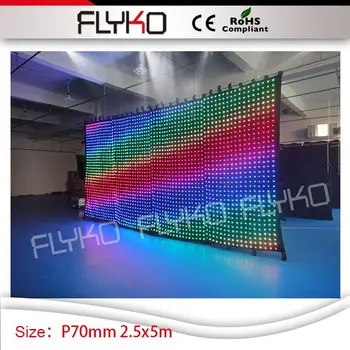 P7 led disco fone 2,5 m x 5m led šviesos kalėdų etapo puošmena dj vaizdo užuolaidų
