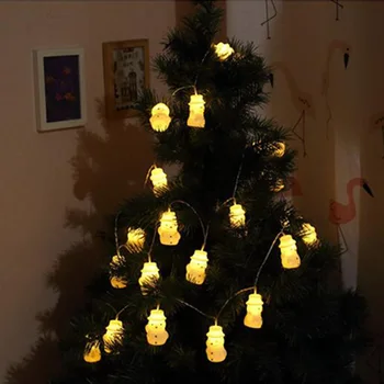 Pasakų Žibintai Kalėdų Eglutės Kabinti LED Baterija Veikia Šviesos Eilutę Linksmų Kalėdų, Kalėdų Senelis, senis besmegenis Dekoratyvinis Led Apšvietimas