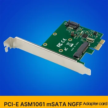 PCI-E, SATA 3.0 Darbalaukio SSD Kietąjį Diską Plėtros Kortelę MSATA NGFF Adapteris Nešiojamas KOMPIUTERIS