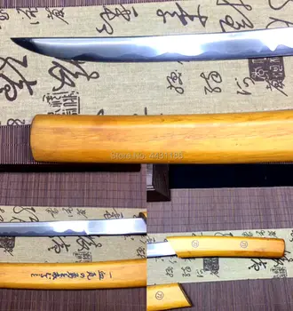 Rankų Darbo Wakizashi Kardas Didelis Anglies Plieno Ašmenys Aštrūs Japonijos Samurai Katana Namuose Papuošti Nekilnojamojo Peilis Kardai