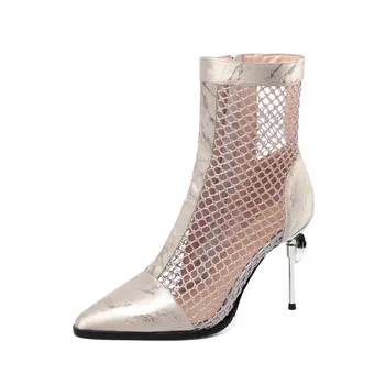 Sgesvier 2020 nauji batai moterims kristalų tuščiaviduriai iš vasaros batai seksualus stiletto aukšto kulno šalies prom batai ponios didelis dydis-50