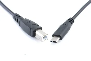 USB-C USB 3.1 C Tipo Male į USB 2.0 B Male Duomenų OTG Kabeliu, skirta 